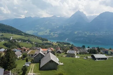 View of the mountains and Lake Walensee Apartment Bergdohle