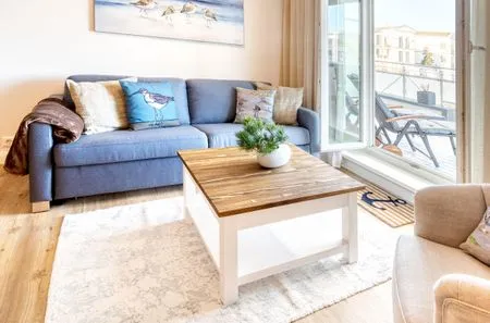 Ferienwohnung Strandläufer Aparthotel Zingst - Wohnraumdeteil  Strandläufer