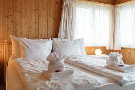 Doppelbett Ferienhaus Bergblick