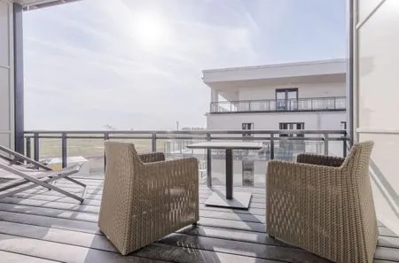 Ferienwohnung Piratensuite Ostseebad Wustrow - ZweiWasser Alte Seefahrtschule Balkon  Piratensuite
