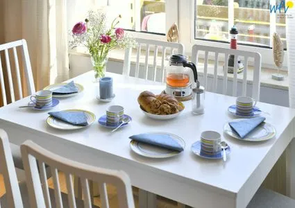 Wohnzimmer Familienhaus im Dorfgroden 27 Ferienwohnung kleiner Kompass