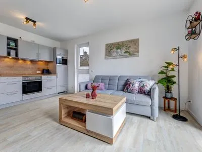 Wohnzimmer Bernsteinquartier, Whg. 05.49 "Ferienglück"