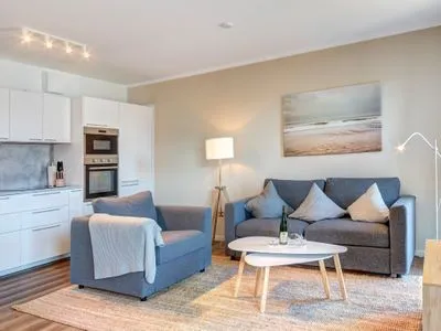 Wohnzimmer Bernsteinquartier, Whg. 05.50 "Dünensonne"