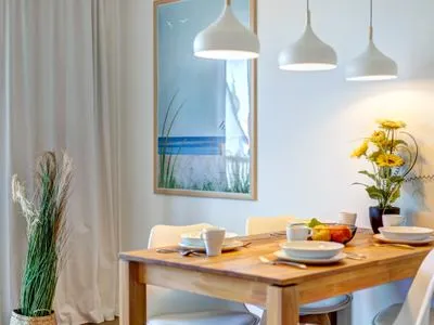 Wohnzimmer Bernsteinquartier, Whg. 05.50 "Dünensonne"