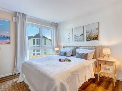 Schlafzimmer Bernsteinquartier, Whg. 05.50 "Dünensonne"