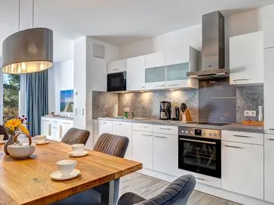 Küche / Küchenzeile Bernsteinquartier, Ferienhaus 09a "Meeresrauschen"