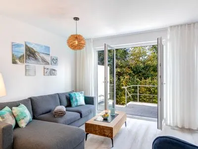 Wohnzimmer Bernsteinquartier, Ferienhaus 09c "Ostseenest"