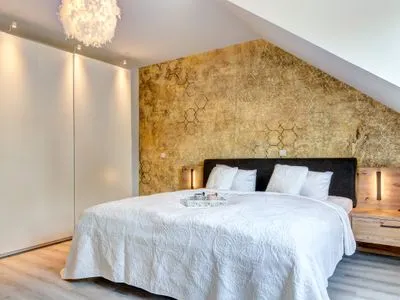 Schlafzimmer Bernsteinquartier, Ferienhaus 09c "Ostseenest"