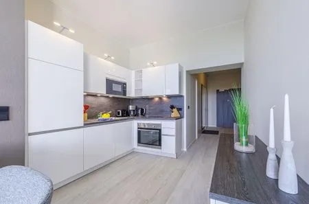 Ferienwohnung Ostseeperle Ostseebad Wustrow ZweiWasser Alte Seefahrtschule Küche  Ostseeperle