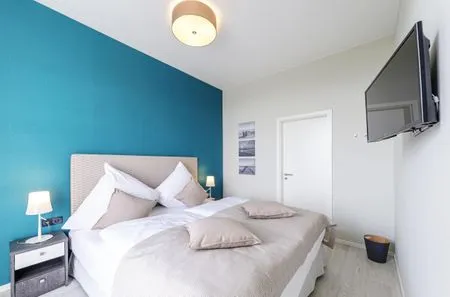 Ferienwohnung Ostseeperle Ostseebad Wustrow ZweiWasser Alte Seefahrtschule Schlafzimmer  Ostseeperle