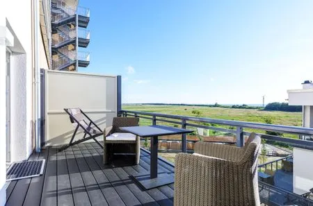 Ferienwohnung Ostseesonne Ostseebad Wustrow ZweiWasser Alte Seefahrtschule Balkon mit Wasserblick  Ostseesonne