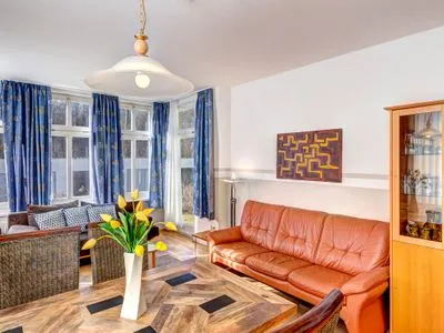 Wohnzimmer Villa Frieda, Whg. 01