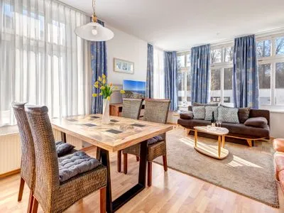 Wohnzimmer Villa Frieda, Whg. 01