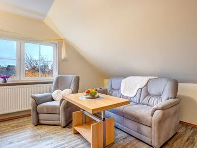 Wohnzimmer Ferienhaus Beier, Whg. 2