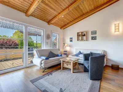 Wohnzimmer Ferienwohnung Sunset