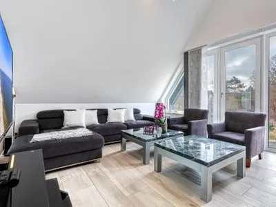 Wohnzimmer Ferienhaus Elysium - Rosa