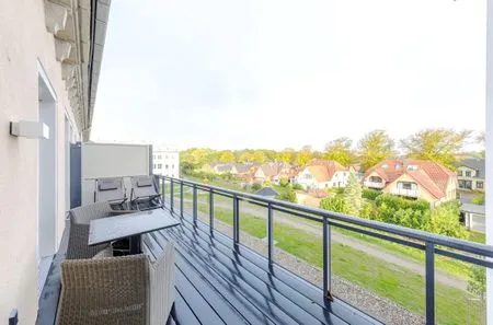 Ferienwohnung Boddenzeit Ostseebad Wustrow ZweiWasser Alte Seefahrtschule Großzügiger Balkon  Boddenzeit
