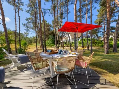 Terrasse Reethus 54° Loddin mit Sauna und Kamin