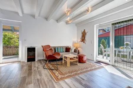 Wohnzimmer Ferienhaus Schwalbennest