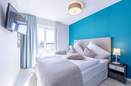 Ferienwohnung Boddenflair Ostseebad Wustrow ZweiWasser Alte Seefahrtschule Schlafzimmer  Boddenflair