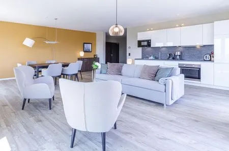 Ferienwohnung Boddendeck Ostseebad Wustrow ZweiWasser Alte Seefahrtschule Gemütliches Wohnzimmer  Boddendeck