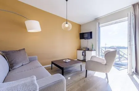 Ferienwohnung Sonnenberg Ostseebad Wustrow ZweiWasser Alte Seefahrtschule Gemütlicher Wohnbereich  Sonnenberg