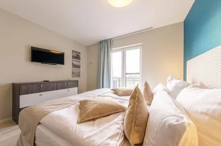 Ferienwohnung Boddenzauber Ostseebad Wustrow ZweiWasser Alte Seefahrtschule Großzügiges Schlafzimmer  Boddenzauber