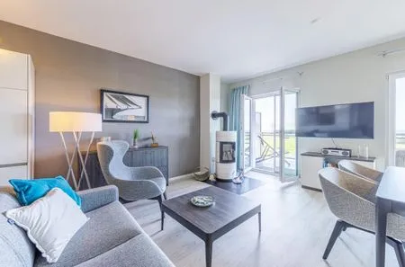 Ferienwohnung Dünenquartier Ostseebad Wustrow ZweiWasser Alte Seefahrtschule Gemütliches Wohnzimmer  Dünenquartier