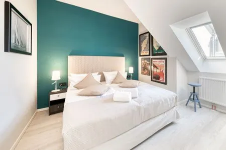 Ferienwohnung Seebadbrise Ostseebad Wustrow ZweiWasser Alte Seefahrtschule Schlafzimmer  Seebadbrise