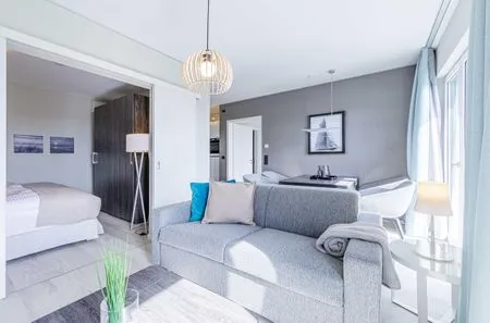 Ferienwohnung Sommerbrise Ostseebad Wustrow ZweiWasser Alte Seefahrtschule Gemütlicher Wohnbereich  Sommerbrise