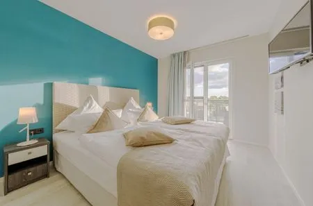 Ferienwohnung Sommerperle Ostseebad Wustrow ZweiWasser Alte Seefahrtschule Schlafzimmer  Sommerperle