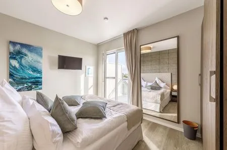 Ferienwohnung Sommerperle Ostseebad Wustrow ZweiWasser Alte Seefahrtschule Schlafzimmer  Sommertraum