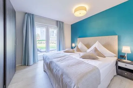 Ferienwohnung Große Strandburg Ostseebad Wustrow ZweiWasser Alte Seefahrtschule Schlafzimmer  Große Strandburg