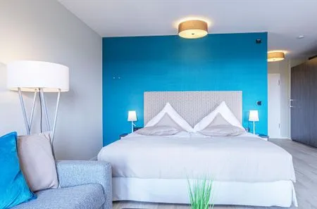 Ferienwohnung Kleine Strandmuschel Ostseebad Wustrow ZweiWasser Alte Seefahrtschule Schlafbereich  Kleine Strandmuschel