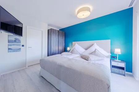 Ferienwohnung Strandluft Ostseebad Wustrow ZweiWasser Alte Seefahrtschule Schlafzimmer  Strandluft