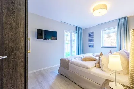 Ferienwohnung Meerduft Ostseebad Wustrow ZweiWasser Alte Seefahrtschule Schlafzimmer  Meerduft