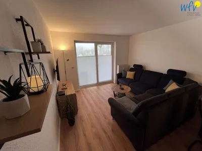 Wohnzimmer Am Mönchgraben 2 Ferienwohnung Familie und Meer