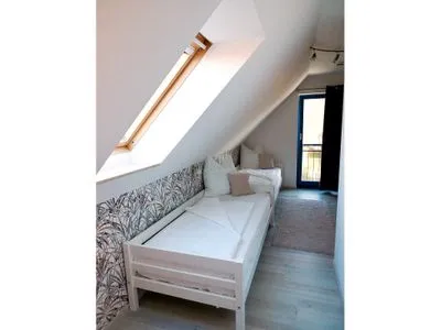 Schlafzimmer mit zwei Einzelbetten  Meeresrauschen 1