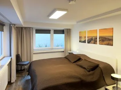 Schlafzimmer 1 der Ferienwohnung Agnes im Haus Diana in Wittdün auf Amrum Haus Diana Ferienwohnung „Agnes"