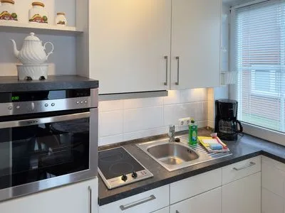 Küche / Küchenzeile Haus *Südspitze 34* Ferienwohnung „Südspitze 34/22 - Schlieter"