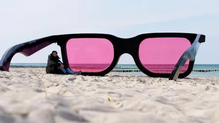 Sonnenbrille am Strand in Zingst  Kapitänsgarten Wohnung 25