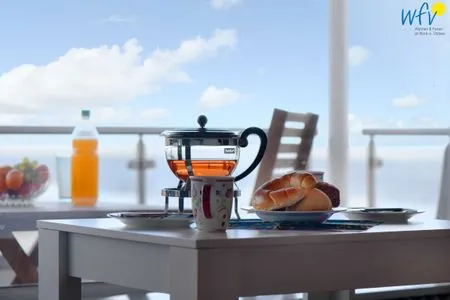 Balkon Haus Poseidon Ferienwohnung Nordseeblick