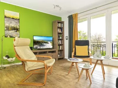 Wohnzimmer Ostsee Residenz Meeresblick Atelierwohnung Concha