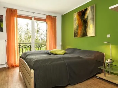 Schlafzimmer Ostsee Residenz Meeresblick Atelierwohnung Concha