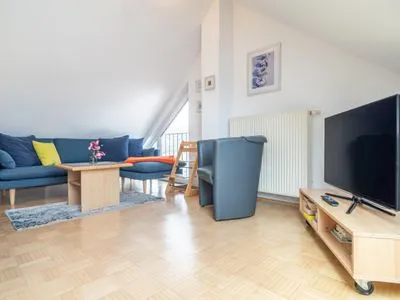 Wohnbereich im DG Residenz am Strand Wohnung 5-73