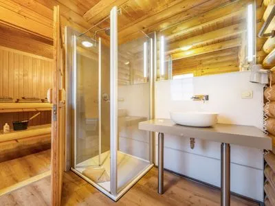 Badezimmer Blockhaus Alexander von Humboldt - 2. Reihe Meerblick