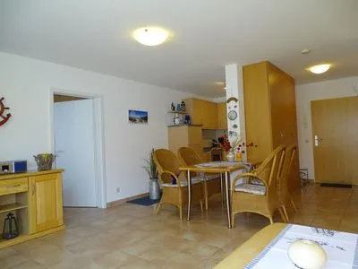 Wohnbereich mit offener Küche Residenz am Strand Bernsteinglück -  Wohnung 1-09