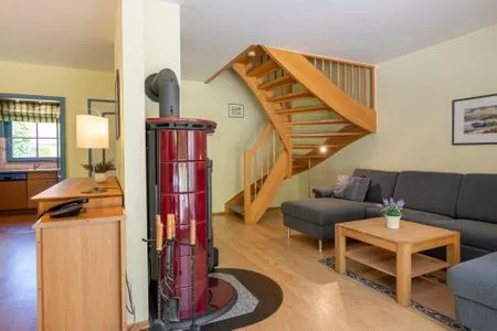 Wohnbereich Ferienpark Freesenbruch Doppelhaushälfte 12a - Steuerrad