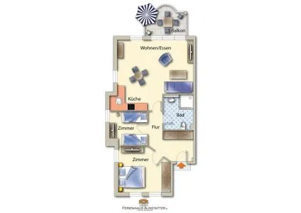 Grundriss Parkresidenz am Hafen Wohnung HF 23 - "Viento"