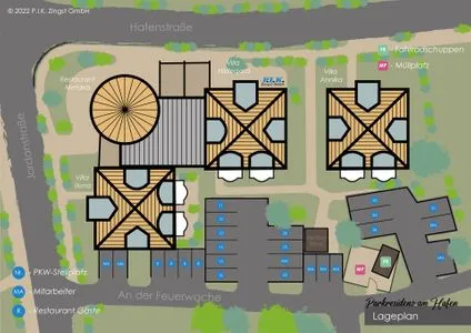 Lageplan Parkresidenz am Hafen Wohnung HF 12 - "Luftsnapper´s"